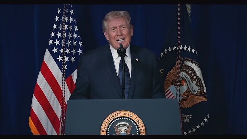 Click to enlarge trump announce bomb iran epic fury