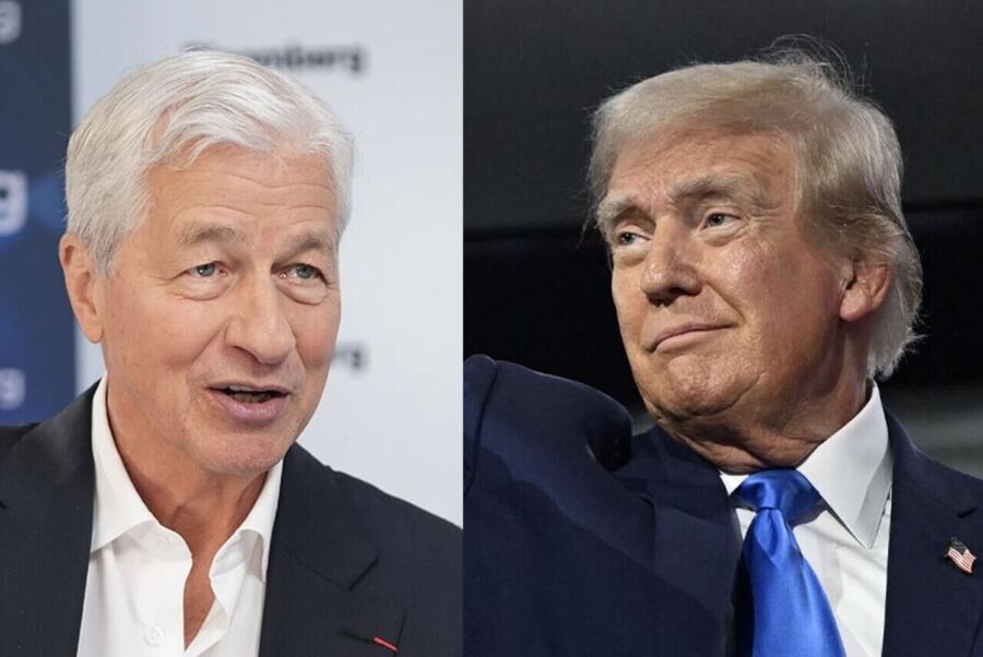 Jamie Dimon and Donald Trump
