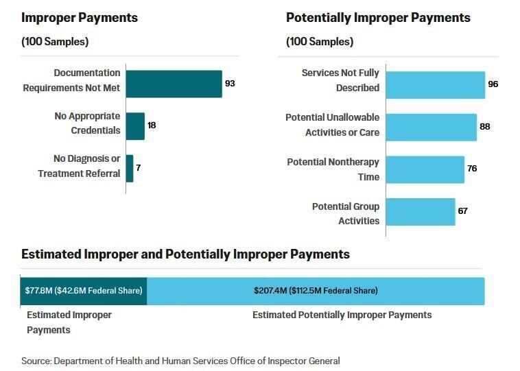 Click to enlarge Improper Medicaid payments chart