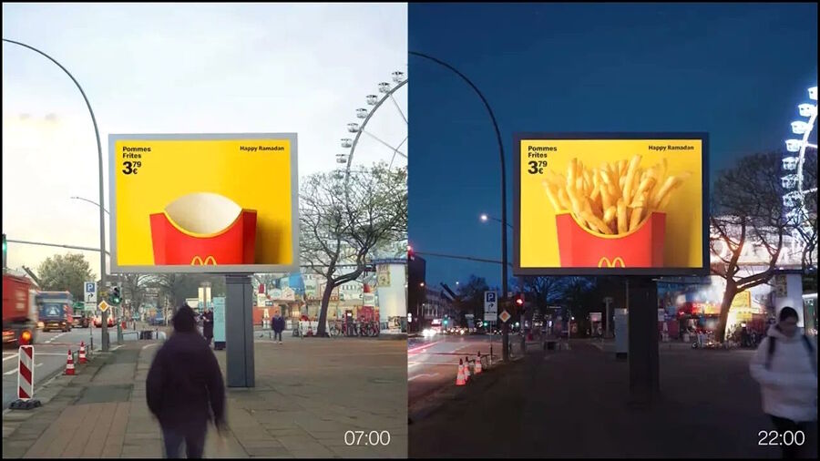 Click to enlarge germany mcdonald hide food ads ramadan