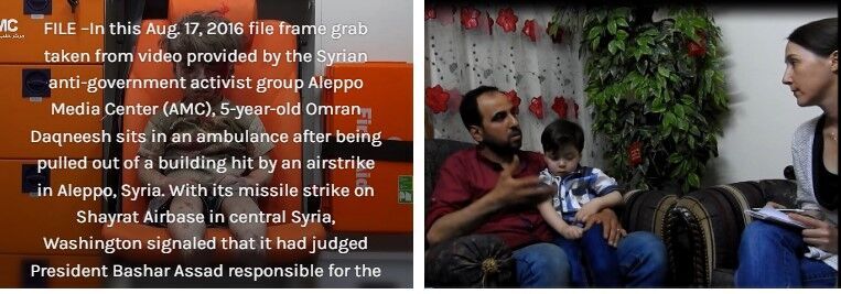 Click to enlarge Eva Bartlett and Aleppo Boy
