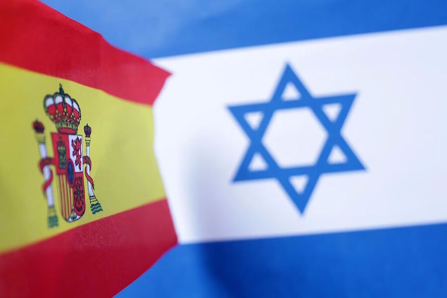 Click to enlarge spain israel flags