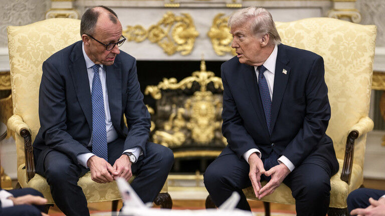 Click to enlarge Trump and Merz