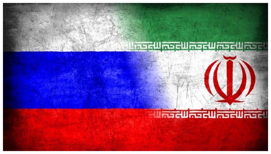 Russia Iran Flag