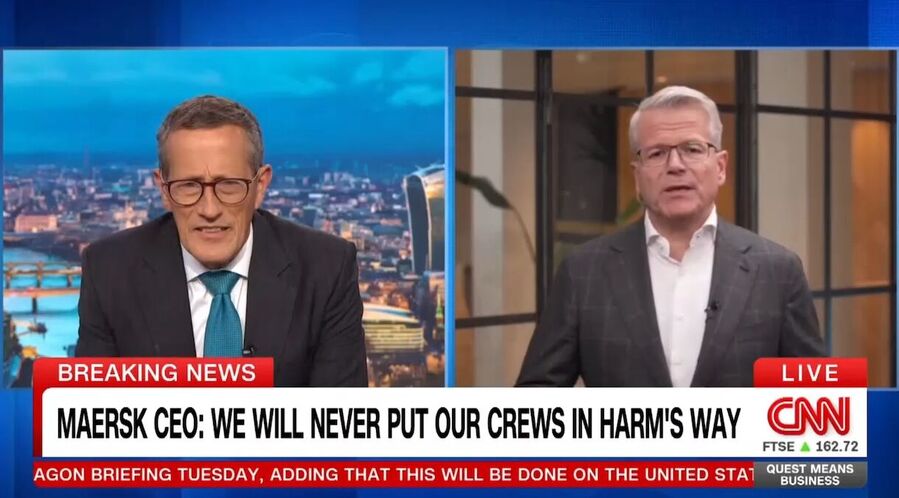 Screenshot from Maersk CEO