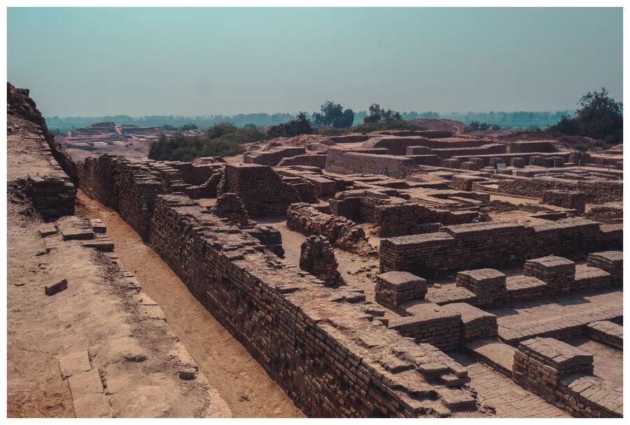 Click to enlarge Mohenjo-daro, a city of the Indus Valley Civilization.