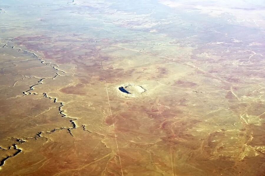 Click to enlarge Barringer CraterCanyon Diablo crater hexagonal diamondarizona