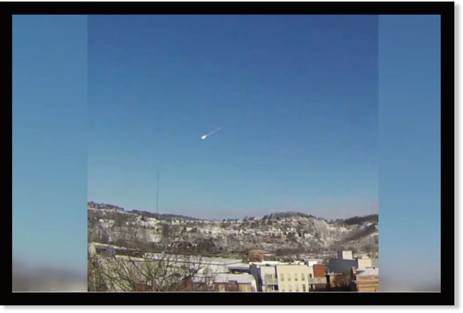 WKYC Channel 3 YOUTUBE/NWS Pittsburgh captures video of meteor shooting across the sky
