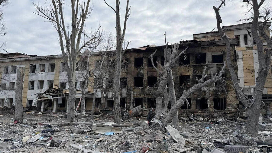 hospital in Donetsk People’s Republic struck by Ukrainian drones on March 10, 2026.