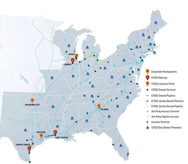 Click to enlarge CITGO in the US
