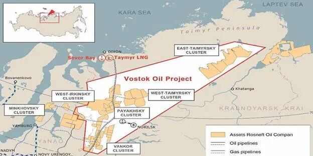 Click to enlarge Vostok oil project