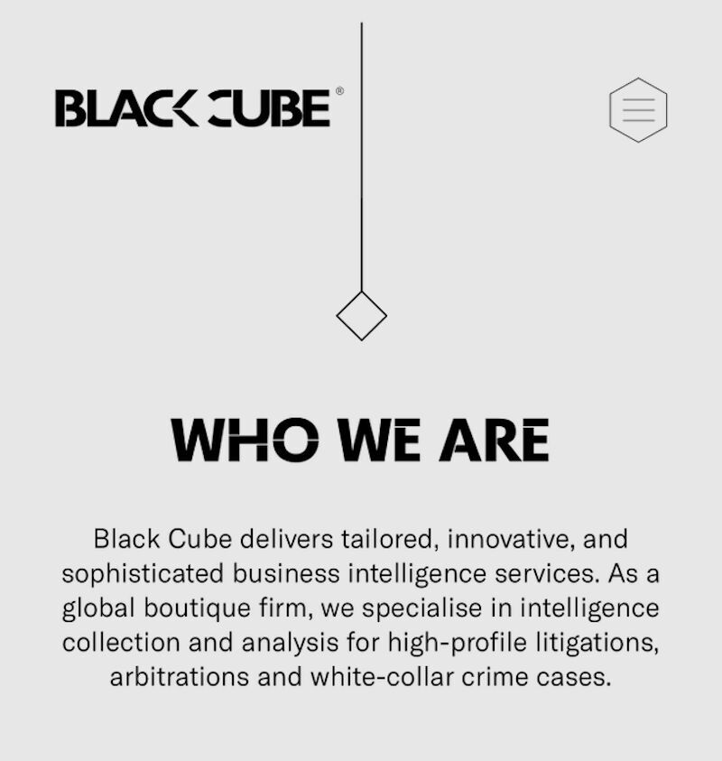 Click to enlarge black cube business intelligence propaganda private