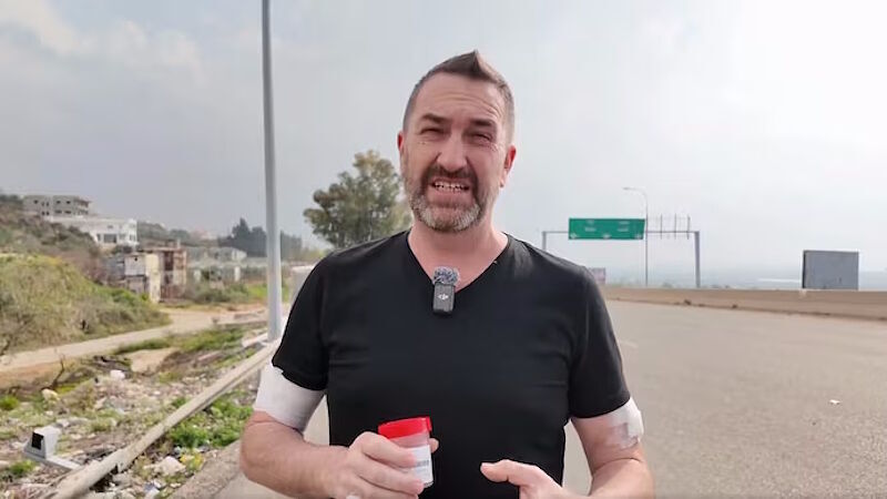 steve sweeny journalist injured israel airstrike lebanon