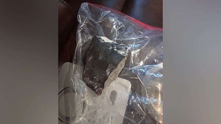 meteorite fragment hit house houston texas