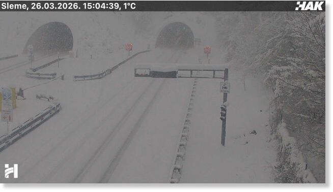 A6 Zagreb-Rijeka motorway this afternoon