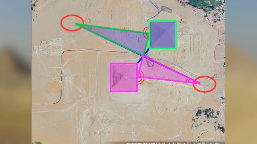 Click to enlarge Scans showing the alleged parallels between the Great Sphinx and its supposed subterranean doppelganger.