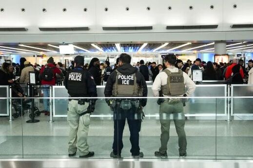 Click to enlarge ICE agents police US