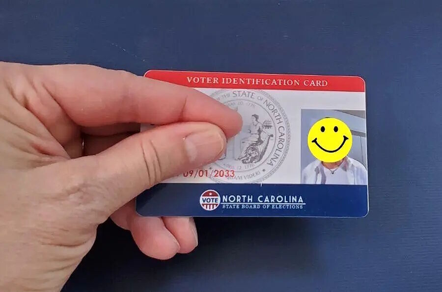 sample voter identification card north carolina