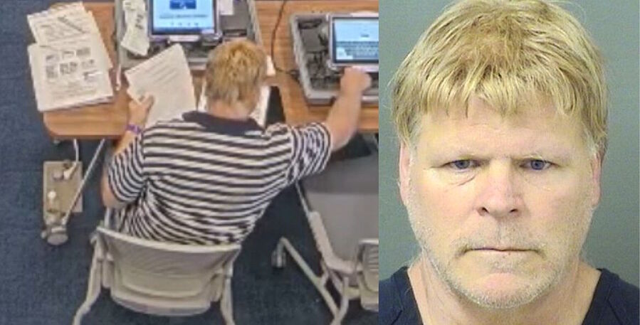 John Panicci steal election equipment palm beach florida