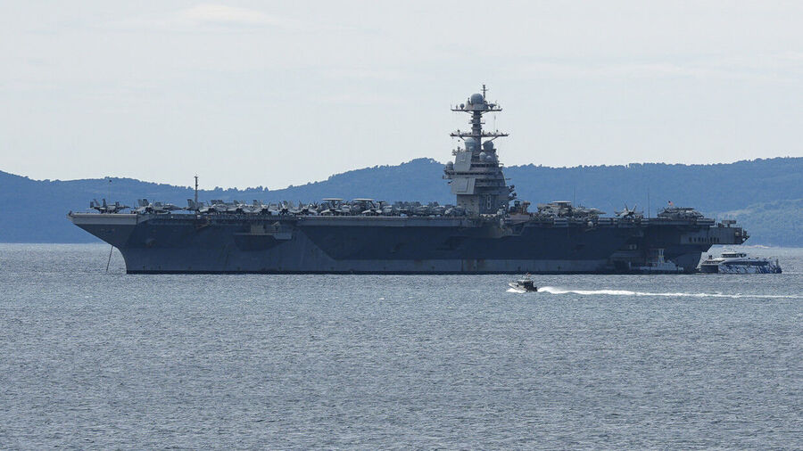 American aircraft carrier USS Gerald R. Ford