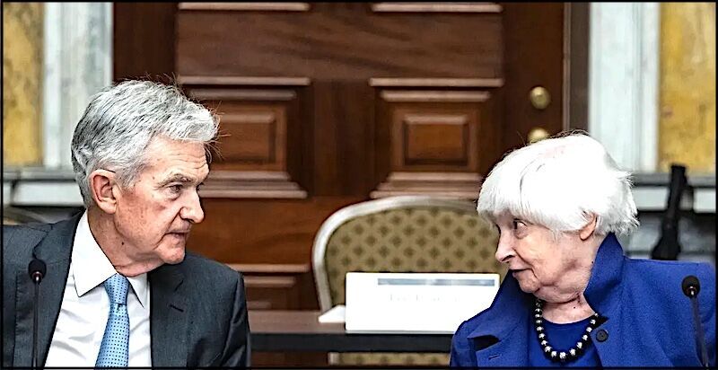 Fed chair Jerome Powell • Treasury Secretary Janet Yellen