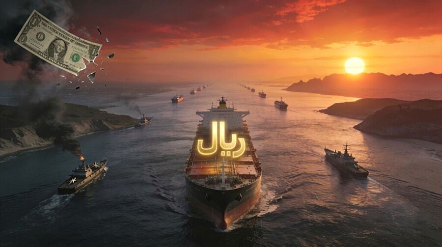Click to enlarge iran hormuz control oil route destroy dollar dominance