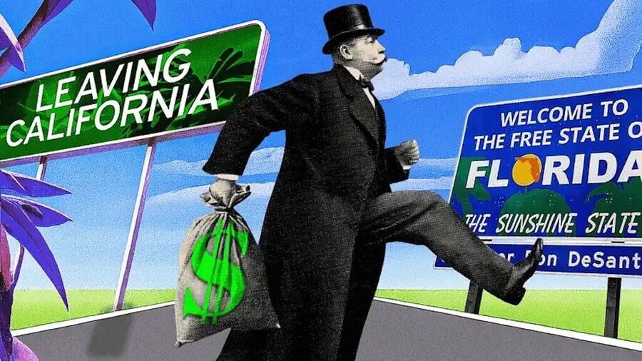 wealth tax exodus blue states graphic