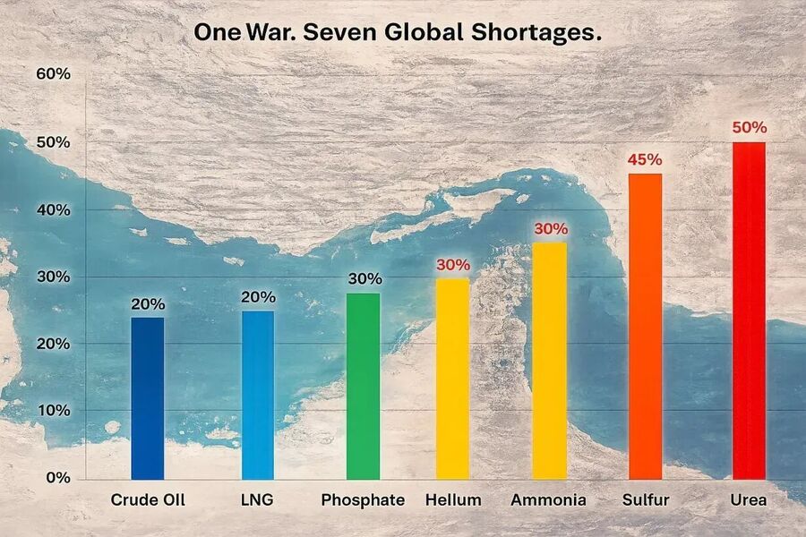 Click to enlarge 7 commodites through the Strait of Hormuz
