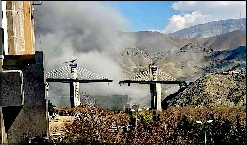 B1 bridge attacked