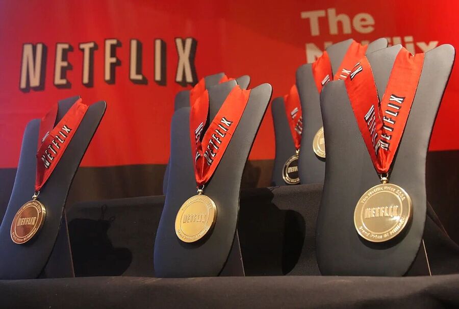 Click to enlarge netflix prize medals