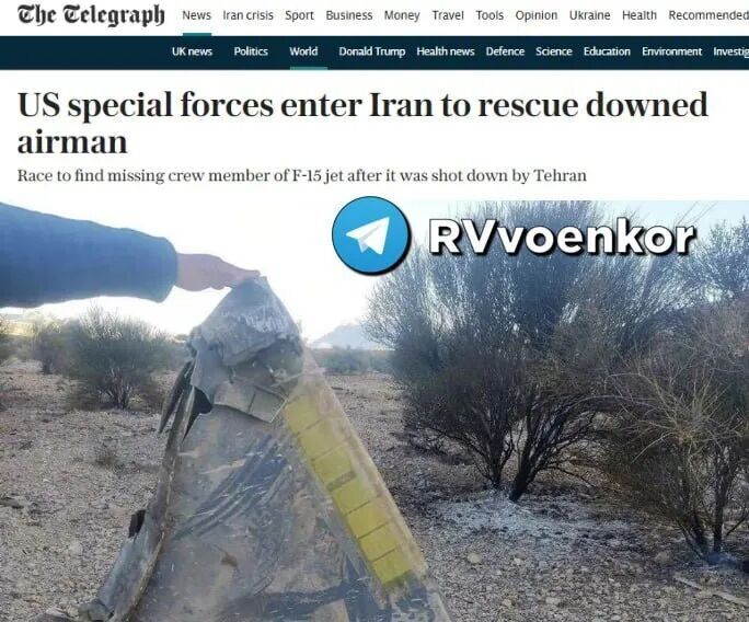 Telegraph headline