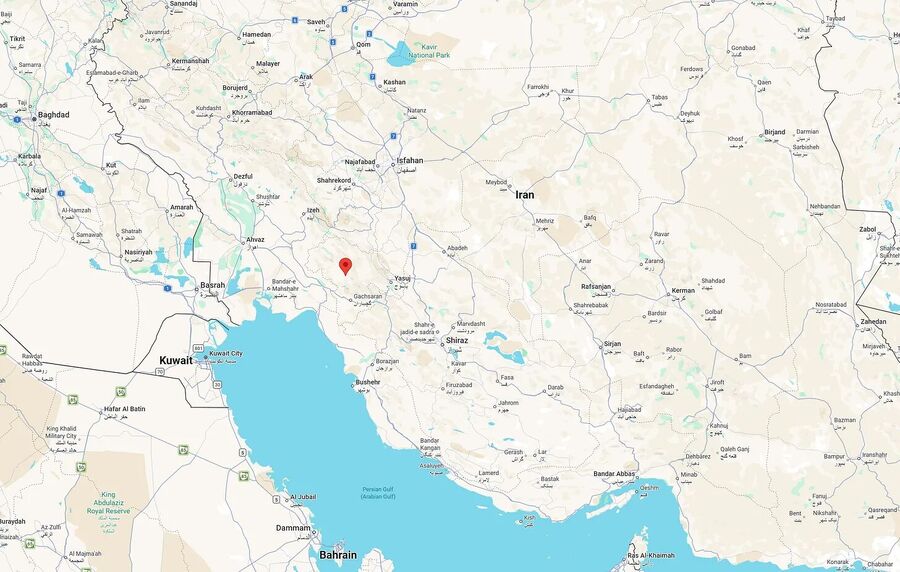 Click to enlarge Geolocation of F-15E shot down in Iran