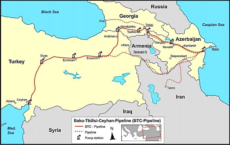 Oil pipeline map