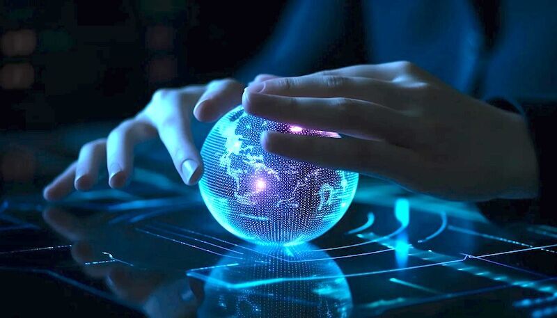 hands on globe