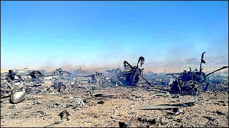 Click to enlarge Chopper wreckage