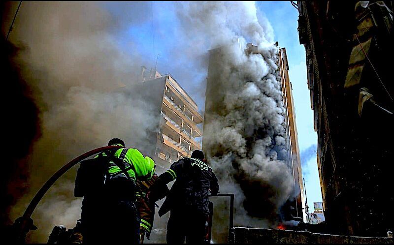 Beirut under Israeli attack
