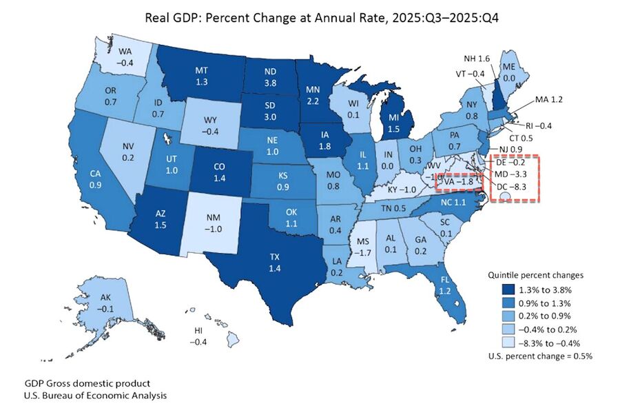 Click to enlarge real gdp per state