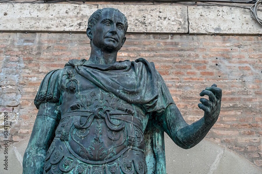 Click to enlarge julius caesar bronze statue