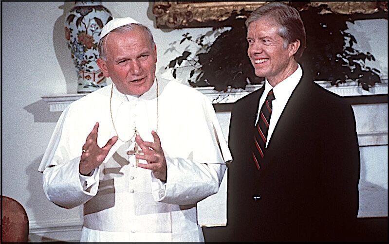 Click to enlarge PopeJohnPaul Jimmy Carter