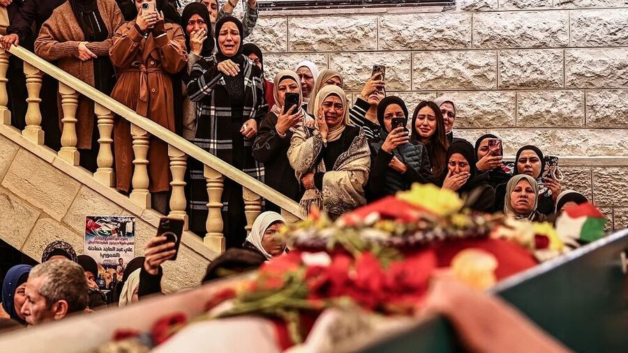 funeral palestine west bank