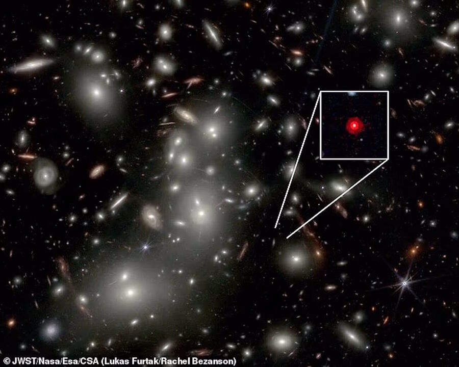 red dot black hole JWST