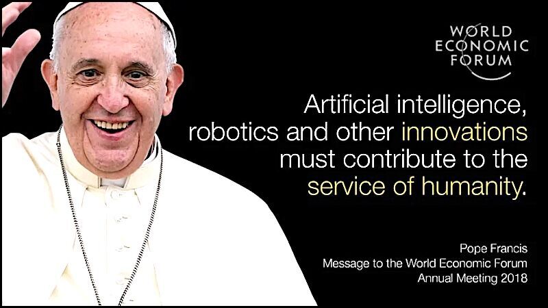 Click to enlarge pope francis WEF