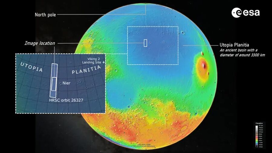 Click to enlarge Utopia Planitia
