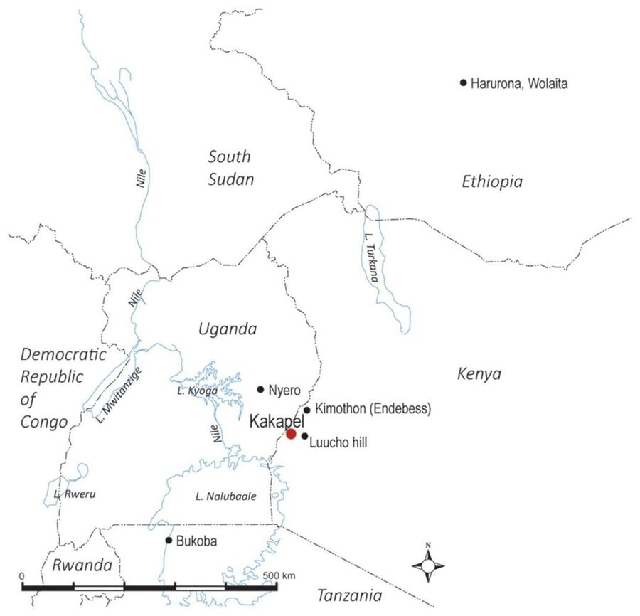 Click to enlarge Map showing location of Kakapel