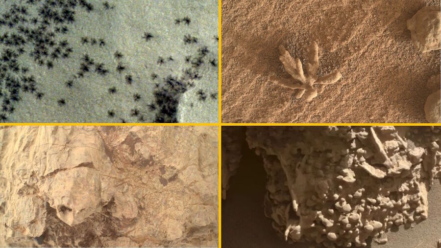 Click to enlarge curiosity rover mars weird rock formations