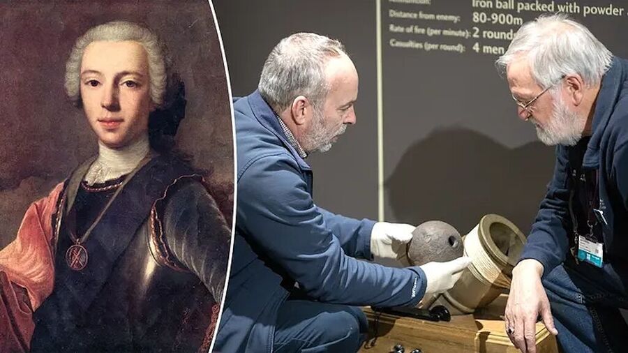 bonnie prince charlie battle of culloden unexploded shell