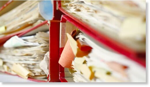 Stacks of paper