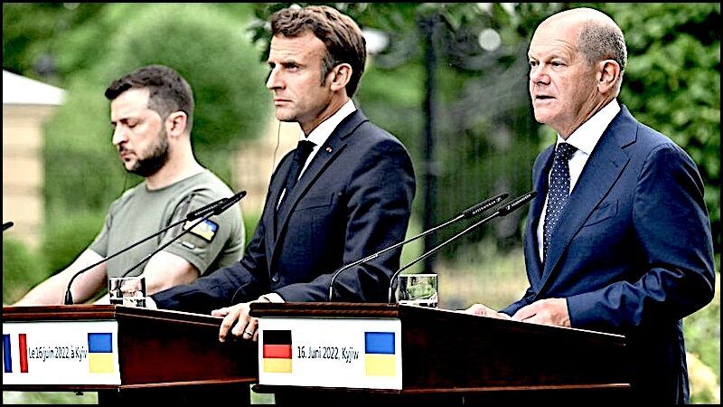 Zelensky Macron Scholz