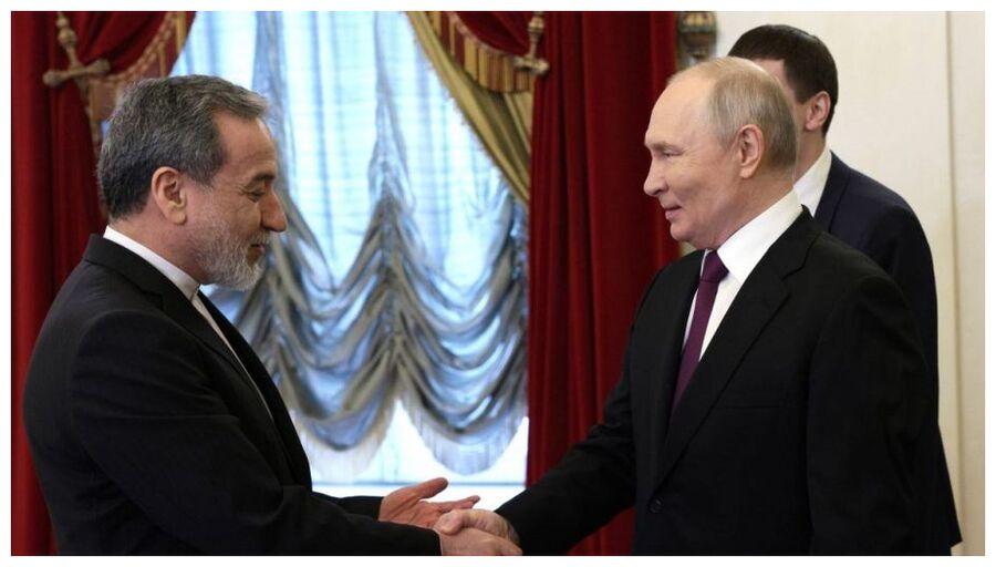 Click to enlarge Araghchi and Putin