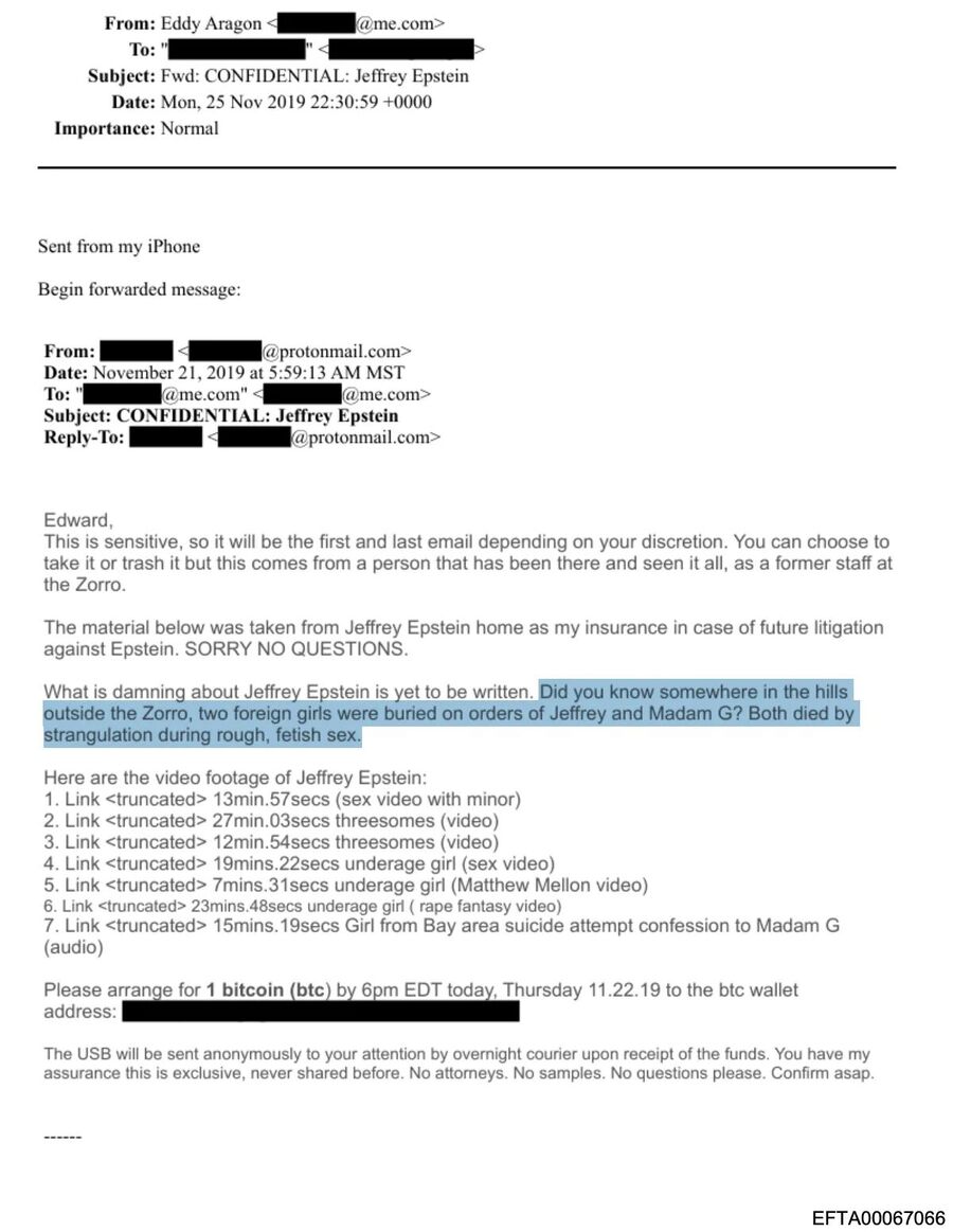Epstein email